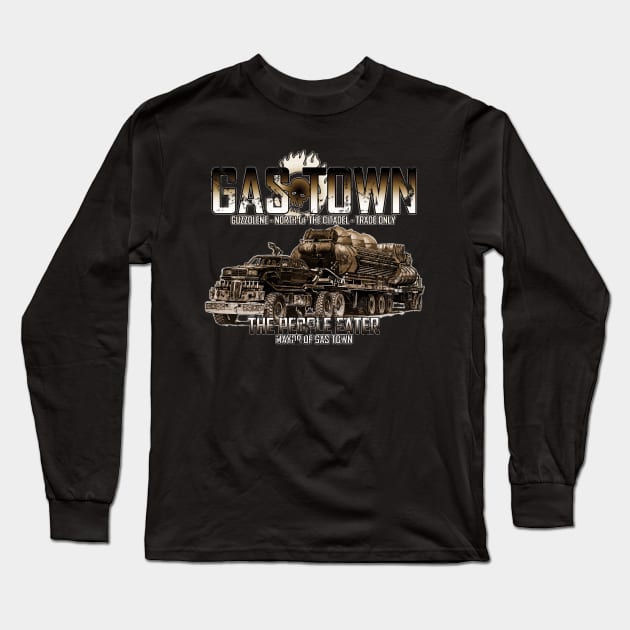 Gas Town - Battle Damaged Long Sleeve T-Shirt by outlawalien